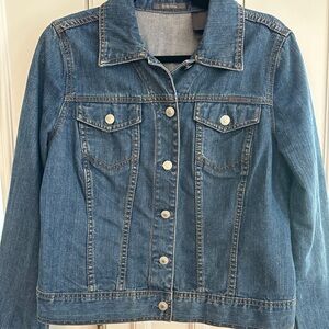 Liz Claiborne Women’s Cotton Denim Jacket Size Medium - Excellent Used Condition